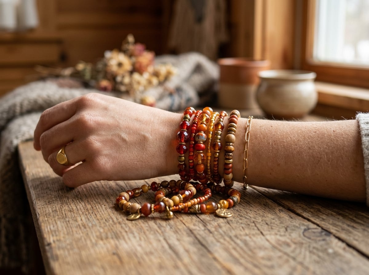 Colorful handmade bead bracelets